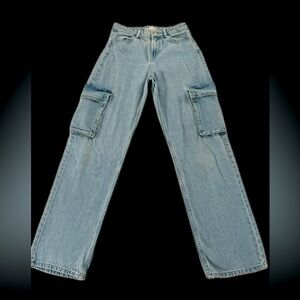 cargo jeans demin BERSHKA